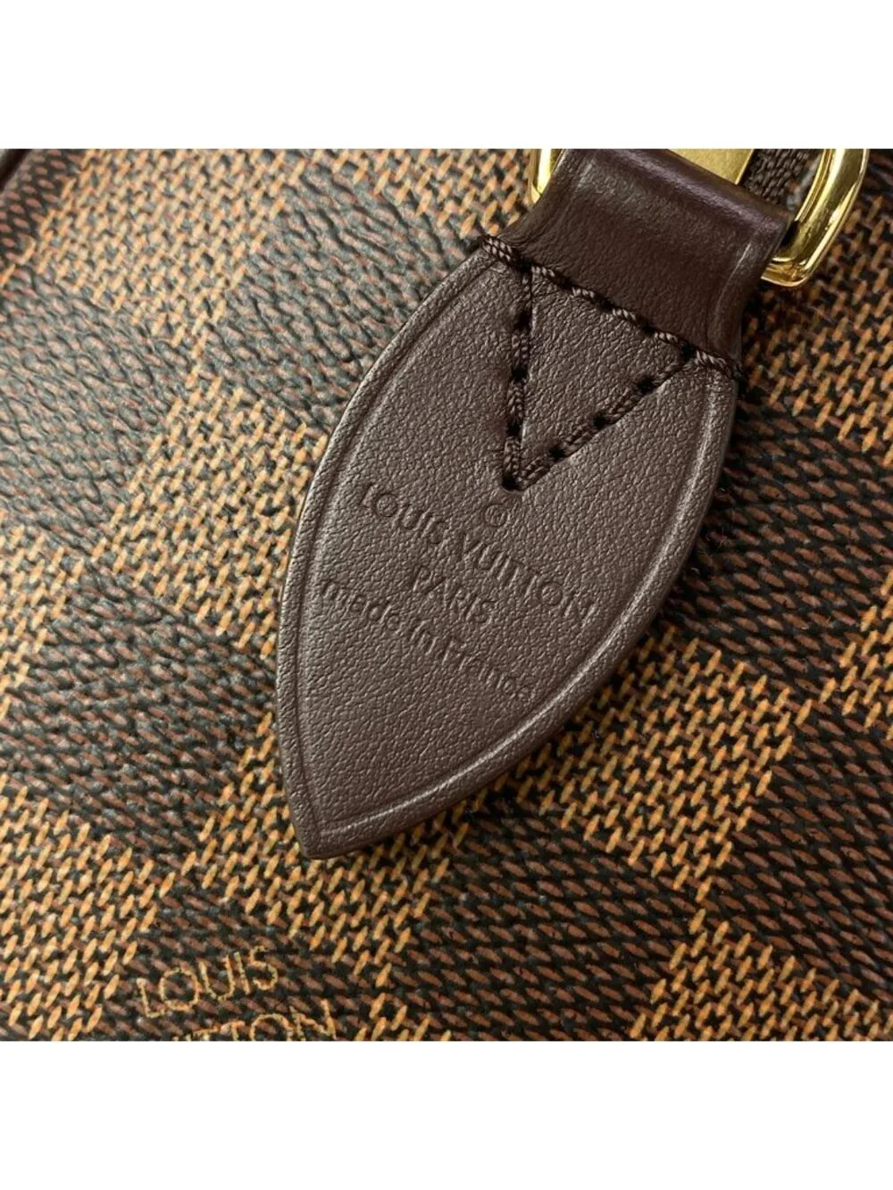 Louis Vuitton Handbag Damier Speedy Bandouliere Ebene Leather Cowhide